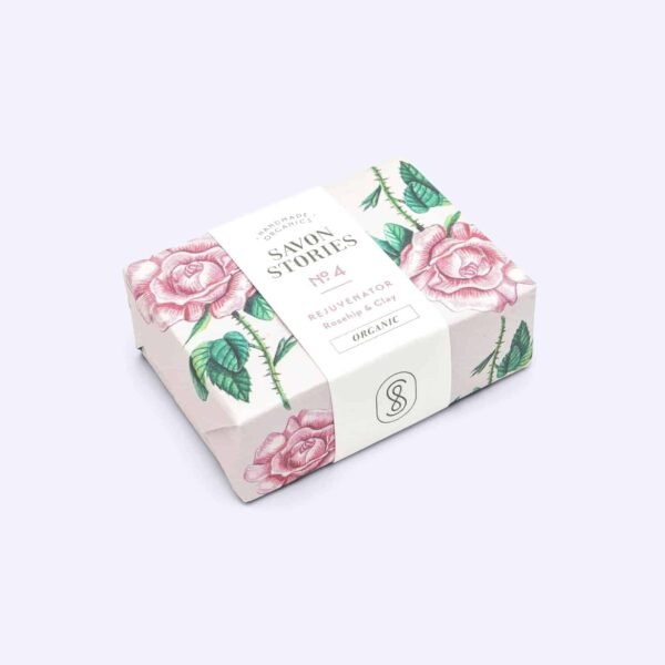 Savon N°4 Bio Naturel Le Vivifiant à l'Argile et Rose