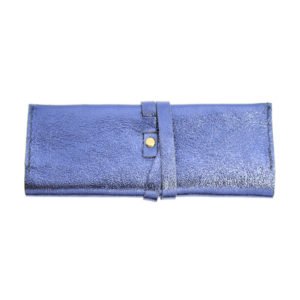 Pochette à bijoux bleu nuit