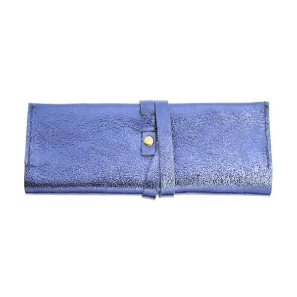 Pochette à bijoux bleu nuit