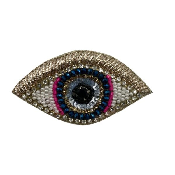 Broche oeil doré