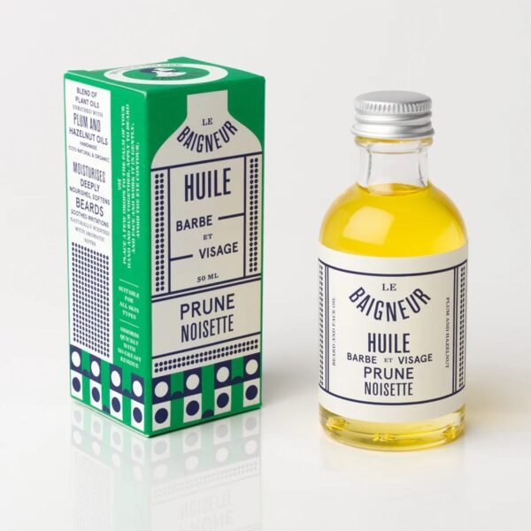 Huile à Barbe et Visage Prune - Noisette