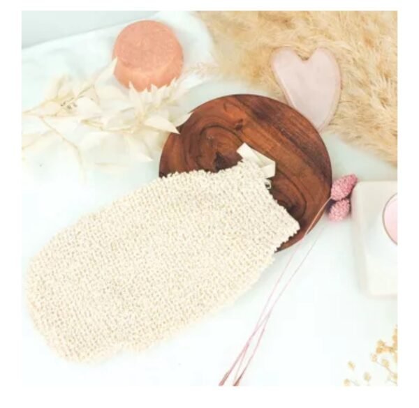 Gant exfoliant en jute