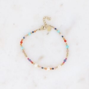 Bracelet Pricia - Carnaline - Amazonite