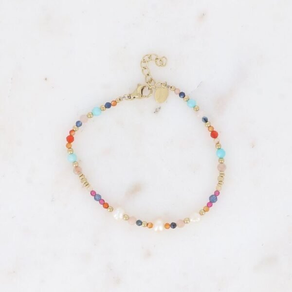 Bracelet Pricia - Carnaline - Amazonite