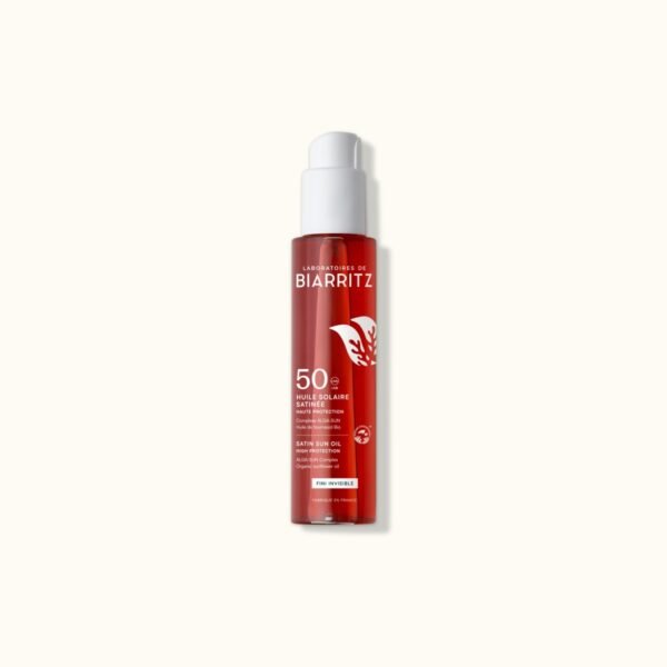 Huile solaire satinée SPF50