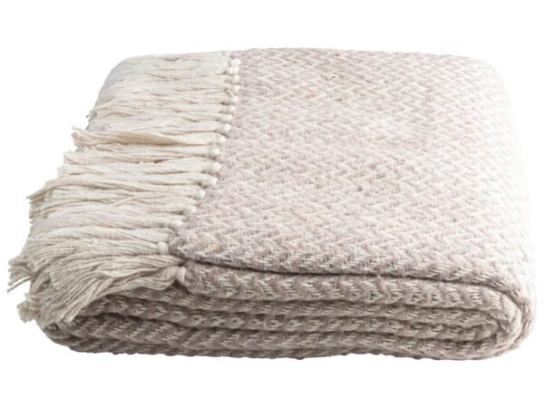 Plaid en cotton Beige – Image 3