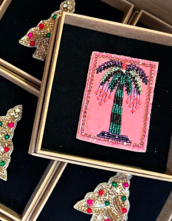 Broche Portrait Palmier