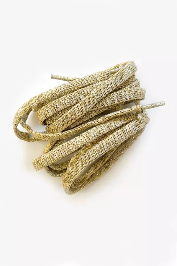 Lacets de chaussures Doré