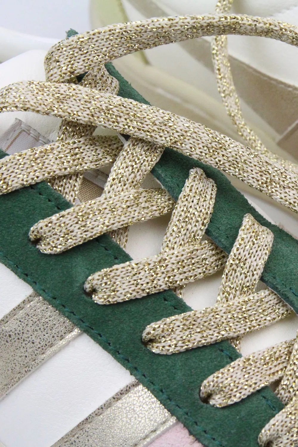 Lacets de chaussures Doré – Image 2