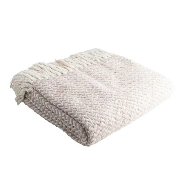 Plaid en cotton Beige