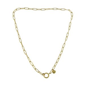 Collier court acier chaîne fine