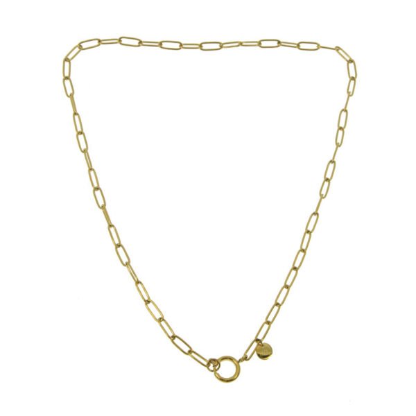 Collier court acier chaîne fine