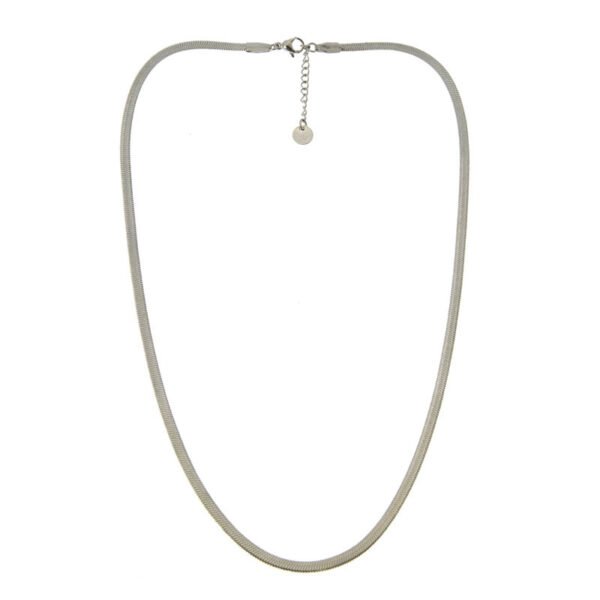 Collier miroir acier 43cm