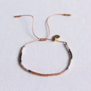 Bracelet Miyuki cognac / nude