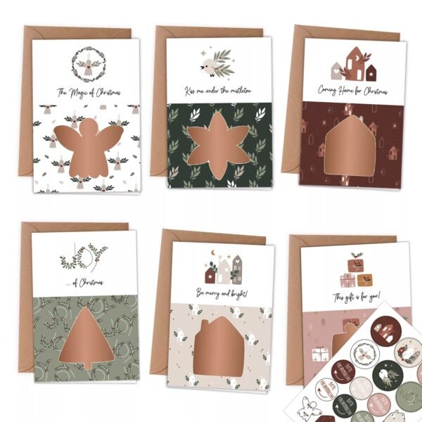 Kit de cartes de vœux à gratter