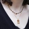 Collier pendentif rectangle Soleil – Image 2