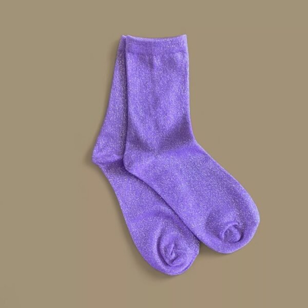 Paire de chaussettes paillettes - Lilas