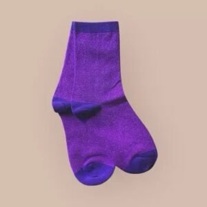 Paire de chaussettes paillettes - Fuchsia