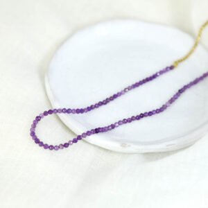 Sautoir Axelle violet