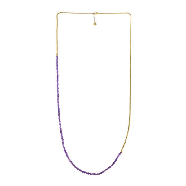 Sautoir Axelle violet – Image 2
