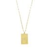 Collier pendentif rectangle Soleil