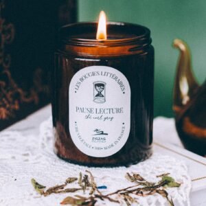Bougie naturelle « Pause lecture » parfum earl grey