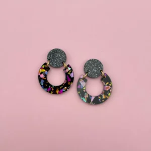 Boucles d'Oreilles Georgette Noires