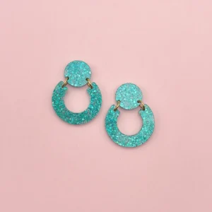 Boucles d'Oreilles Georgette Vertes