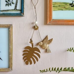 Décoration oiseau et feuille