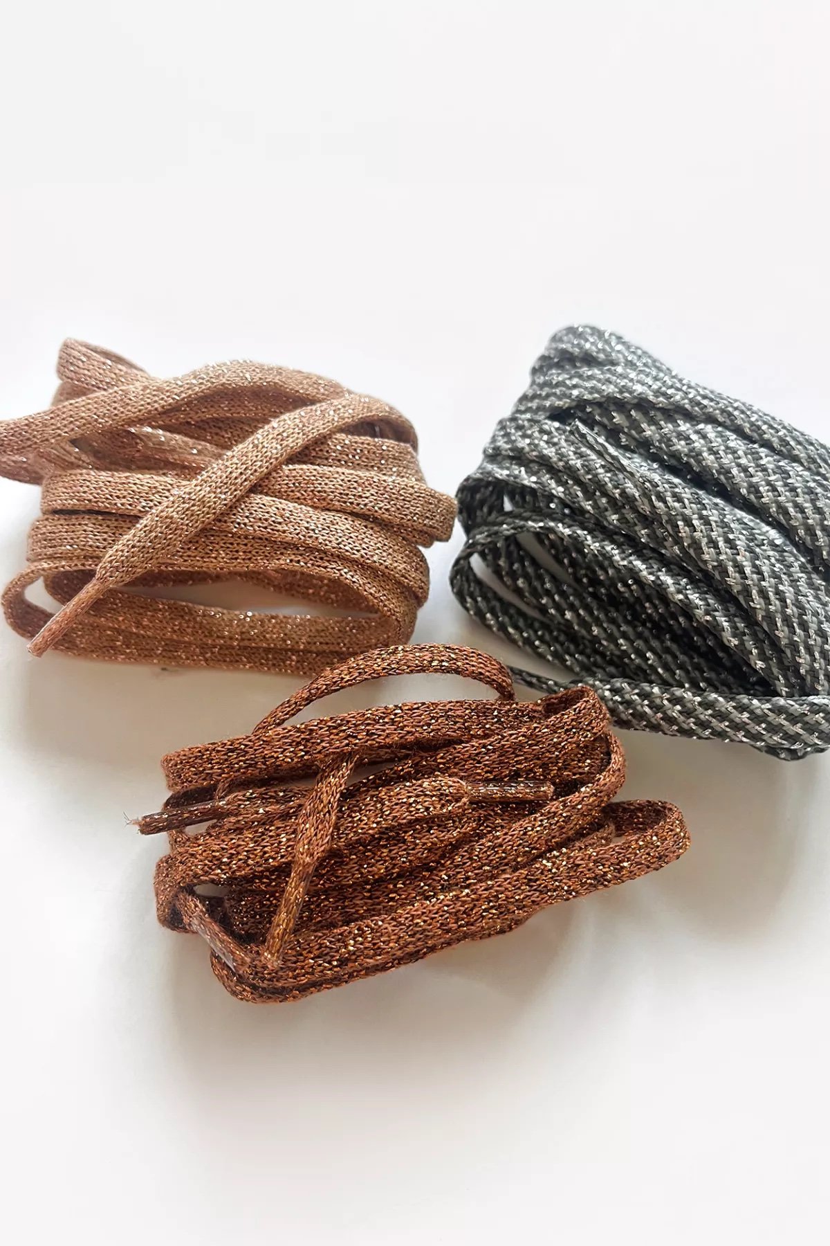 Lacets bruns roses – Image 2