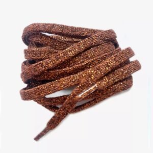 Lacets de chaussures bruns