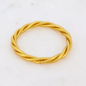 Jonc bouddhiste torsadé M