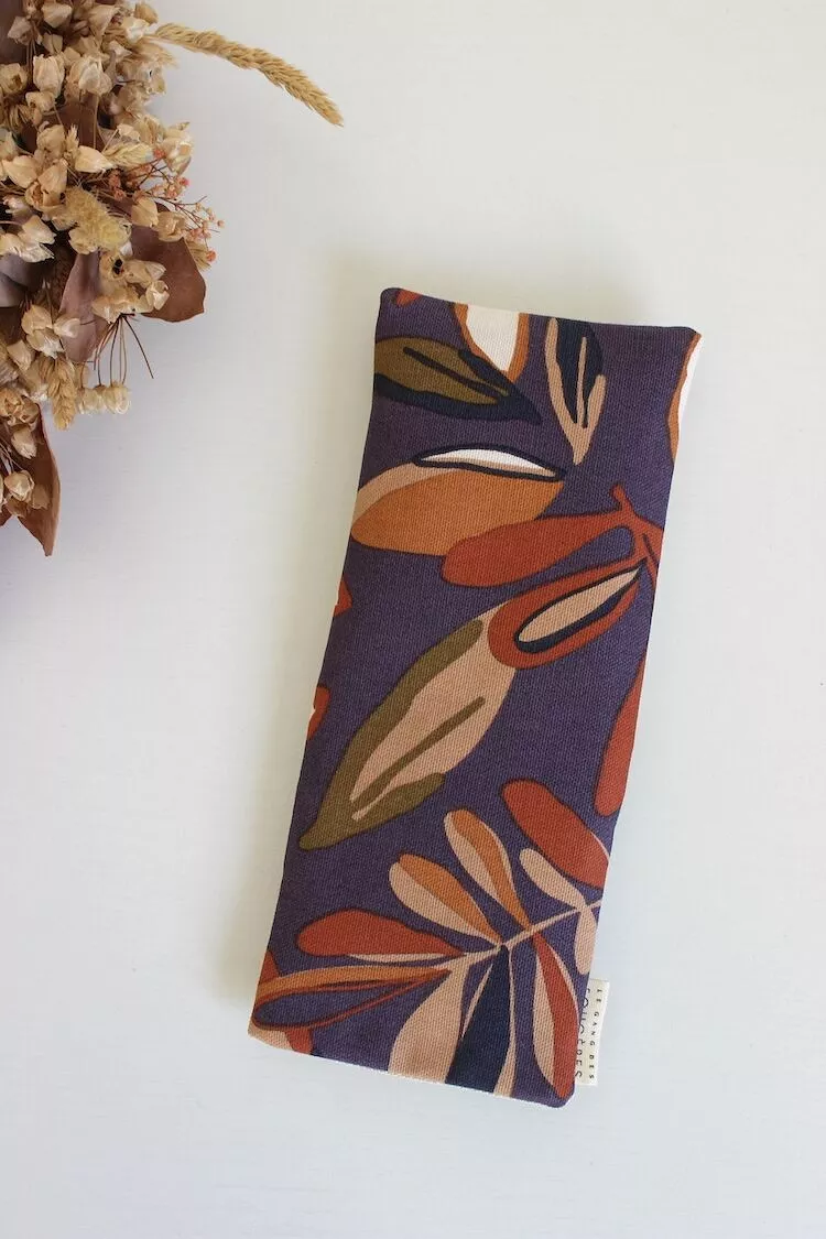 Coussin de relaxation yeux Vita violet