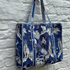 Tote bag Blue Jungle