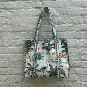 Tote bag Jungle blanc