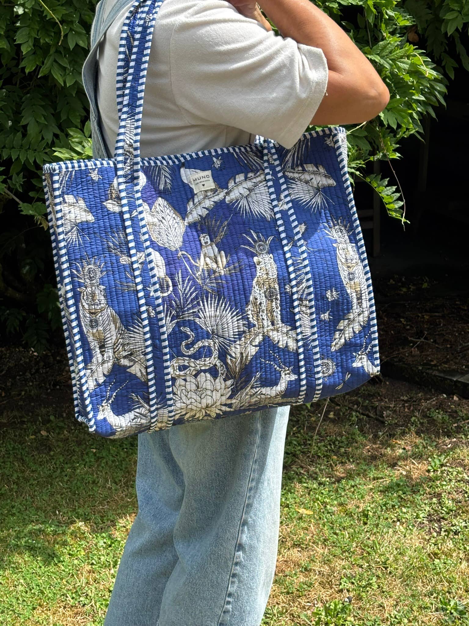 Tote bag Blue Jungle – Image 3