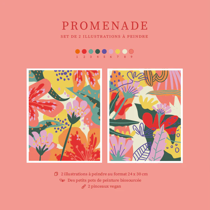 Set de peinture affiches Promenade – Image 3