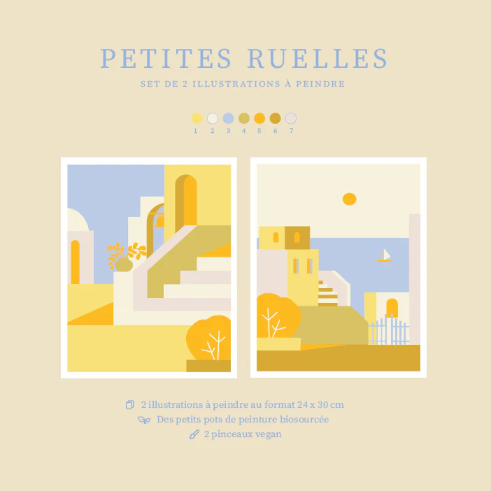 Set de peinture affiches Petites Ruelles – Image 4