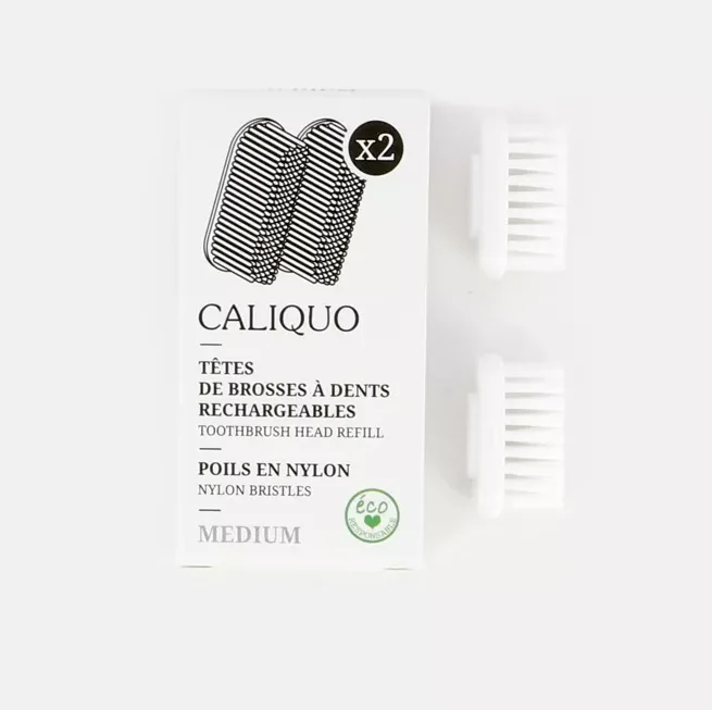 Lot de 2 Recharges brosses à dents medium