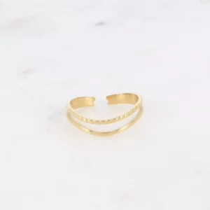 Bague fine Cosma - 2 rangs