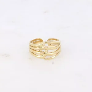 Bague - lignes entrecroisées T54