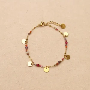 Bracelet Elenya rose mauve