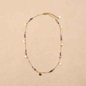 Collier Elenya bleu orange