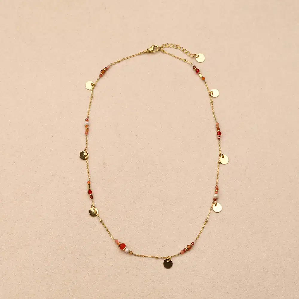 Collier Elenya rouge