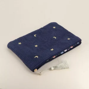 Trousse étoiles lunes marine