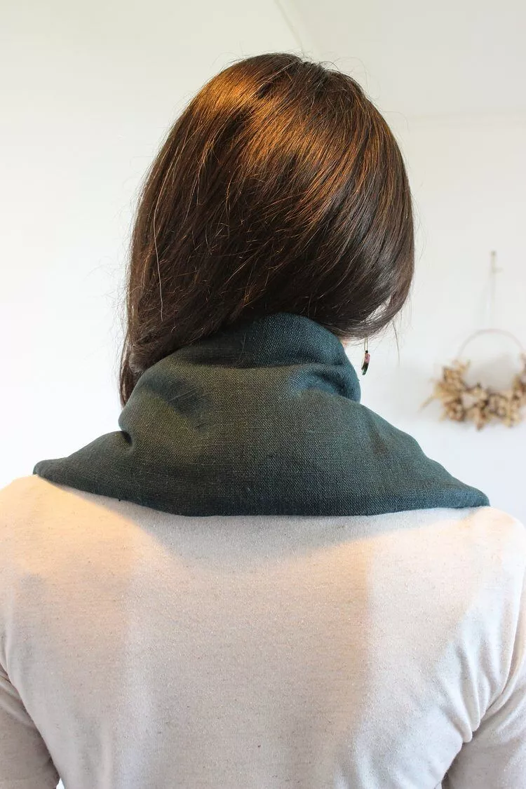 Bouillotte cervicales Lin Bleu de prusse – Image 2