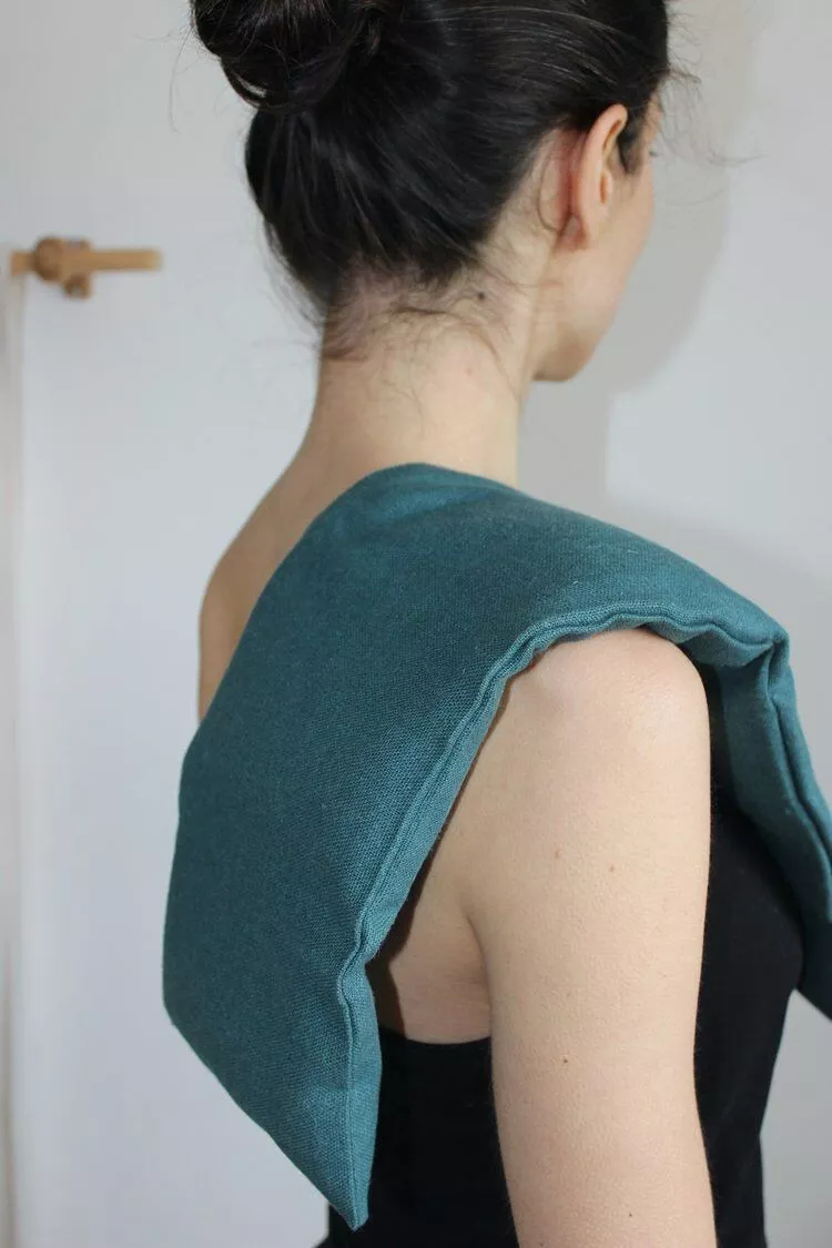 Bouillotte cervicales Lin vert sapin – Image 3