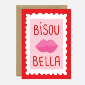 Carte Bisou Bella