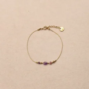 Bracelet Philomène mauve