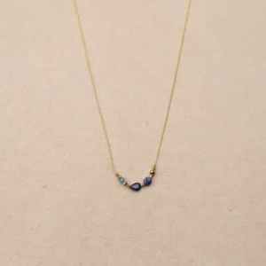 Collier Philomène bleu